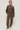 SELORIAH - Pantalon Coupe Large en Maille Sweat Marron