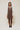 ALYONA - Robe Courte en Chevron Marron