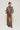 LYSORA - Pantalon Large effet Velours Taupe