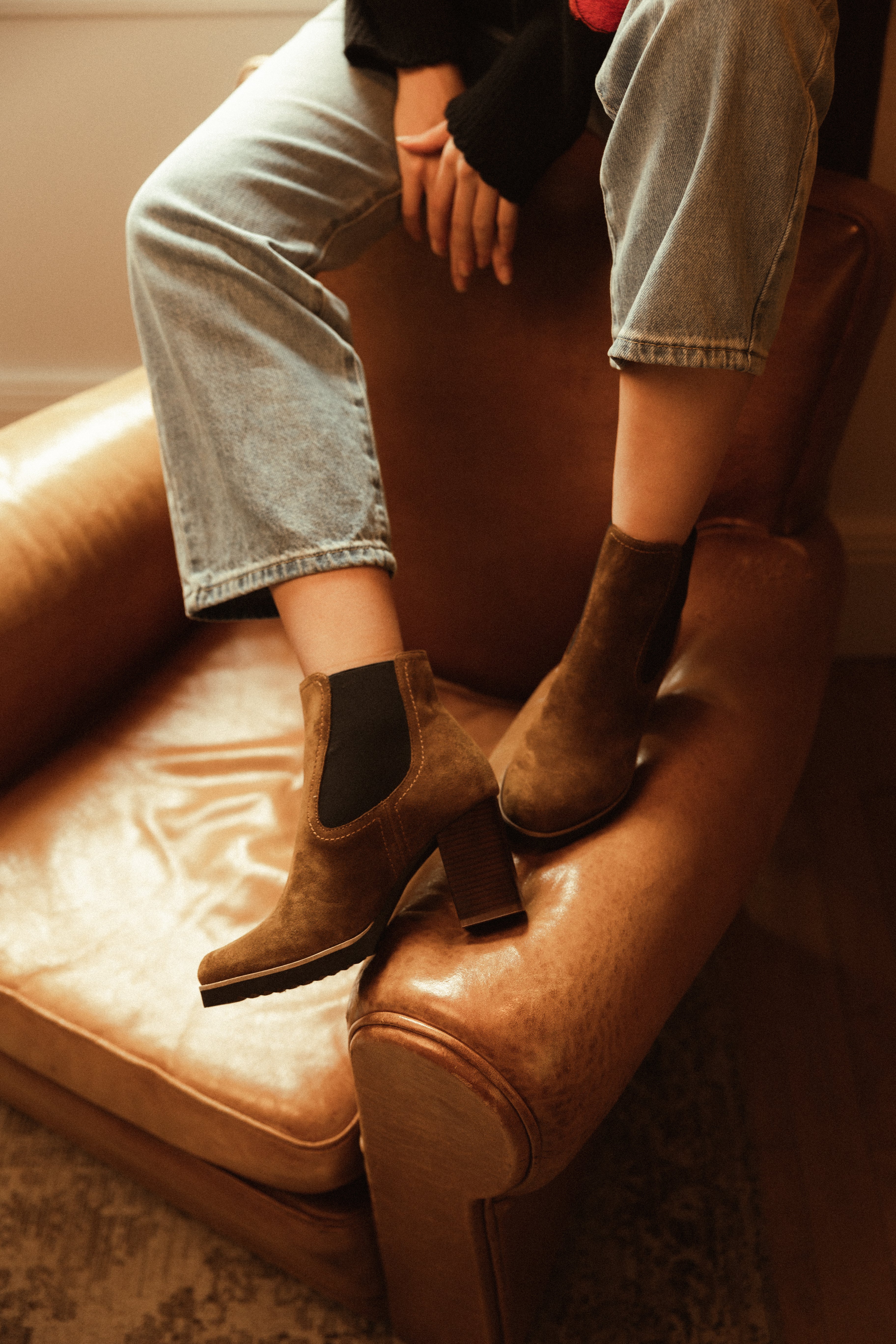 BOTTINES VALENCE - Camel