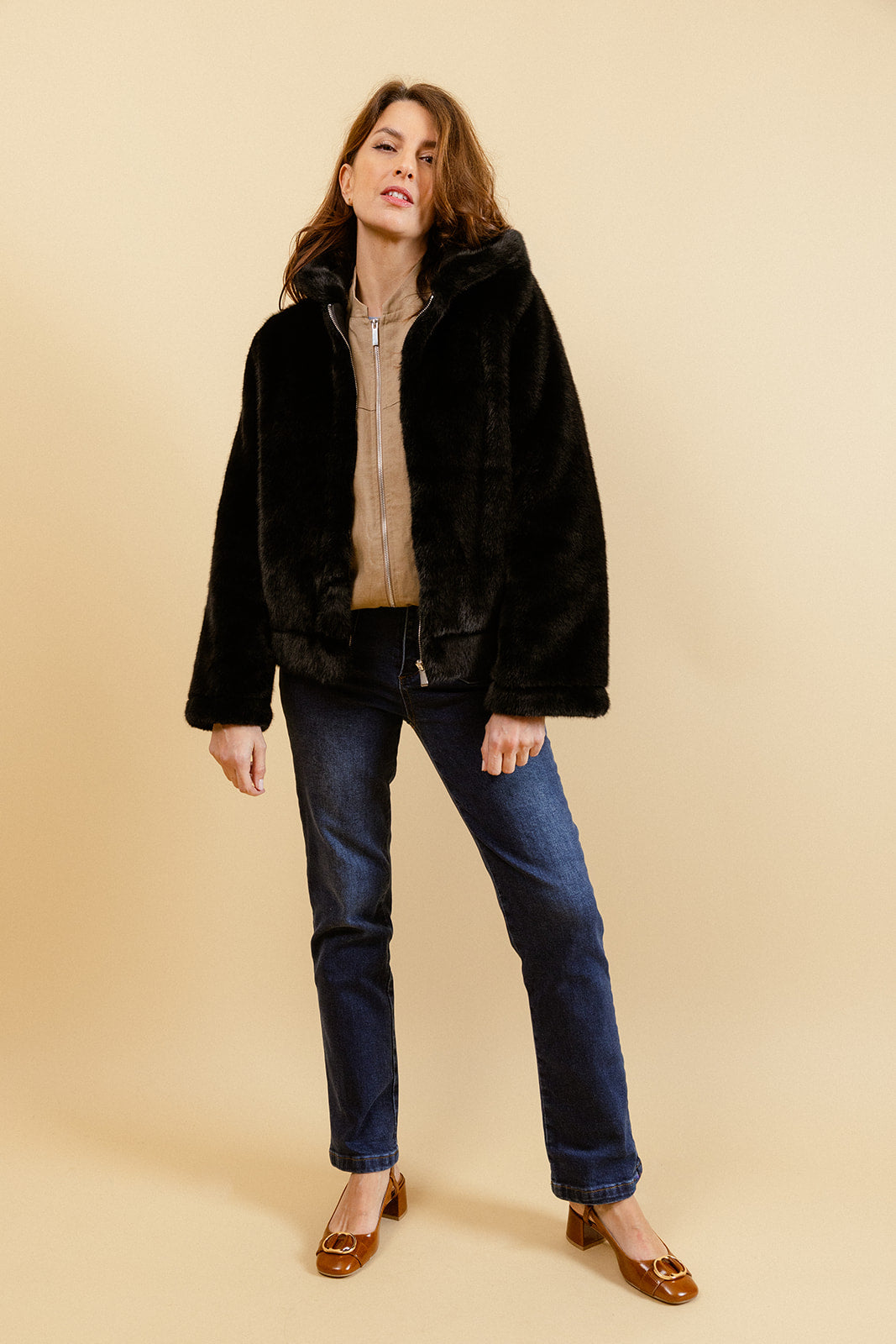 MANTEAU ESTHER - NOIR