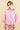 ÉLIA - Chemise Unie Rose Femme Col V