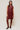 ALYRIA - Robe en Simili Cuir Bordeaux