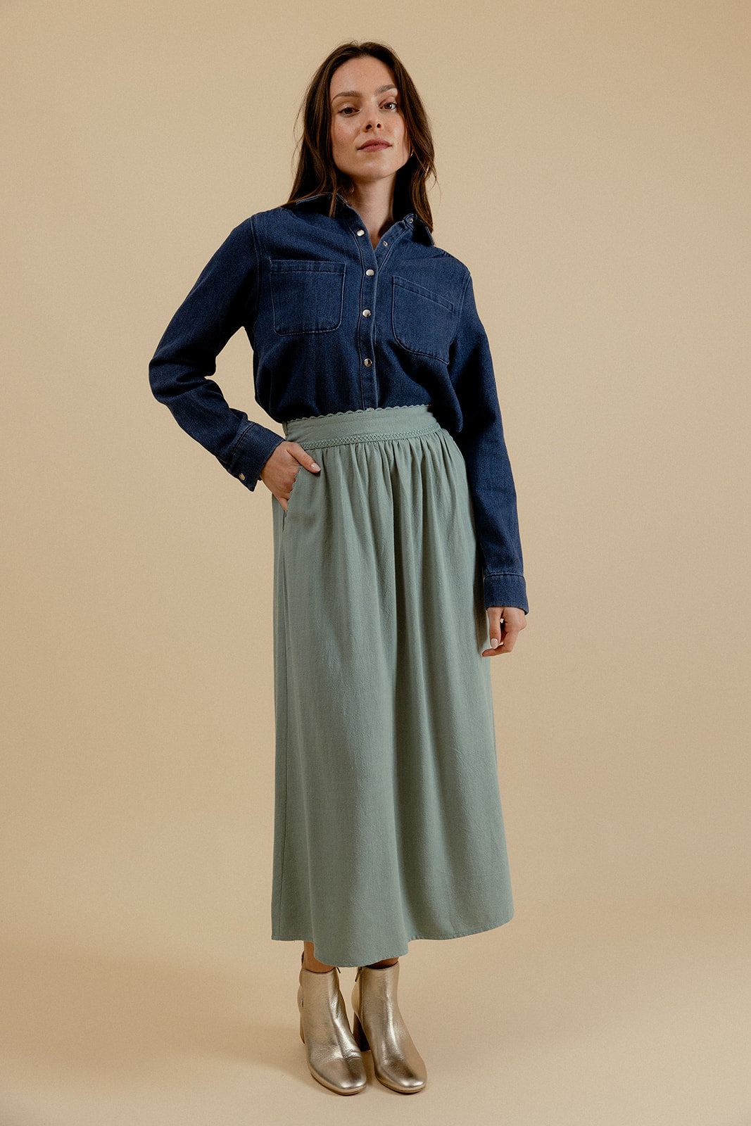 YAELLE SKIRT - GREEN