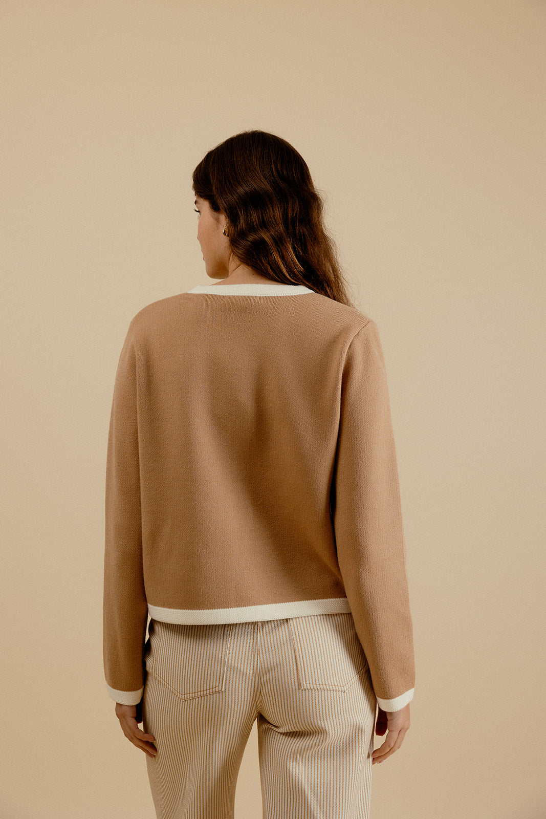YSEULT CARDIGAN - CAMEL
