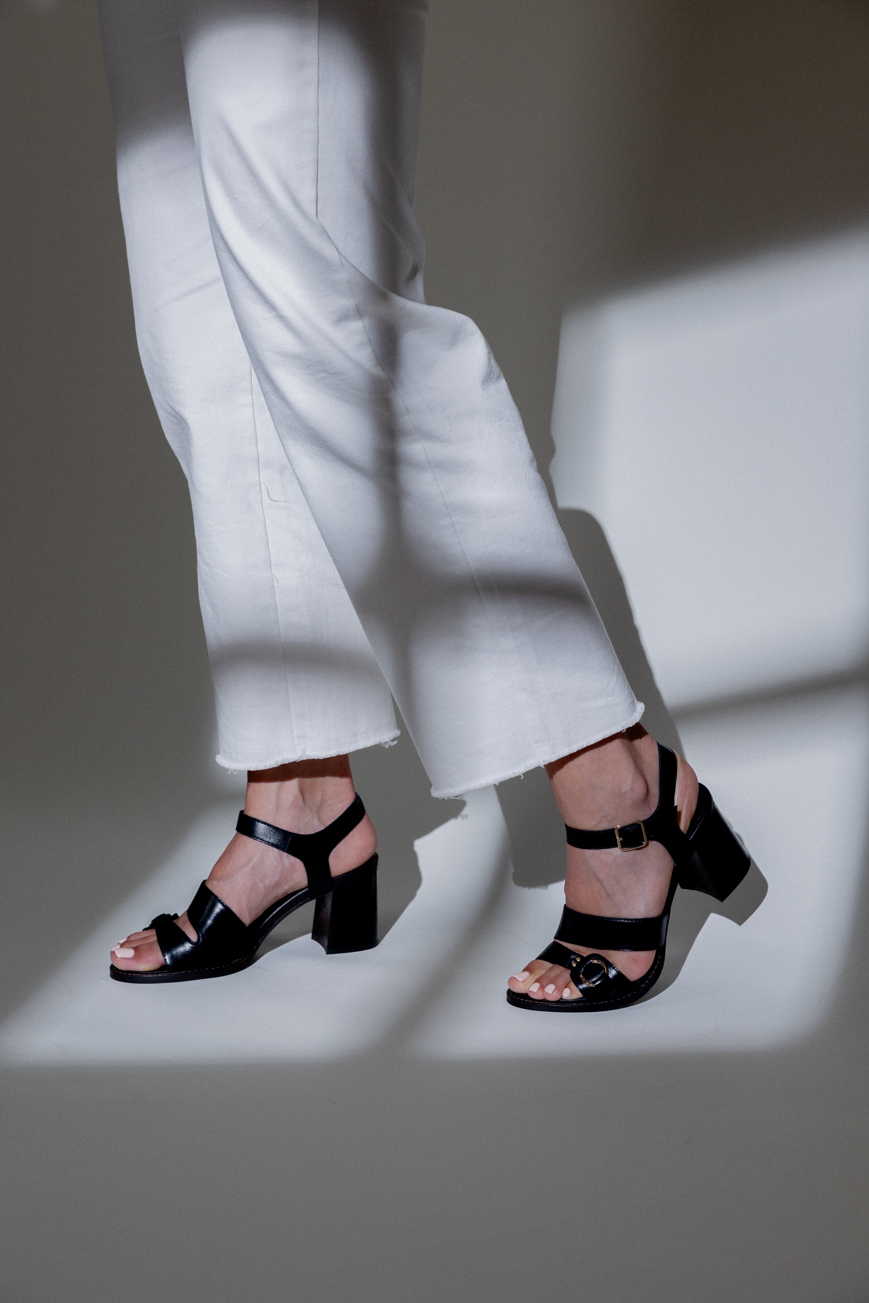 SANDALES À TALONS ZOLA - NOIR