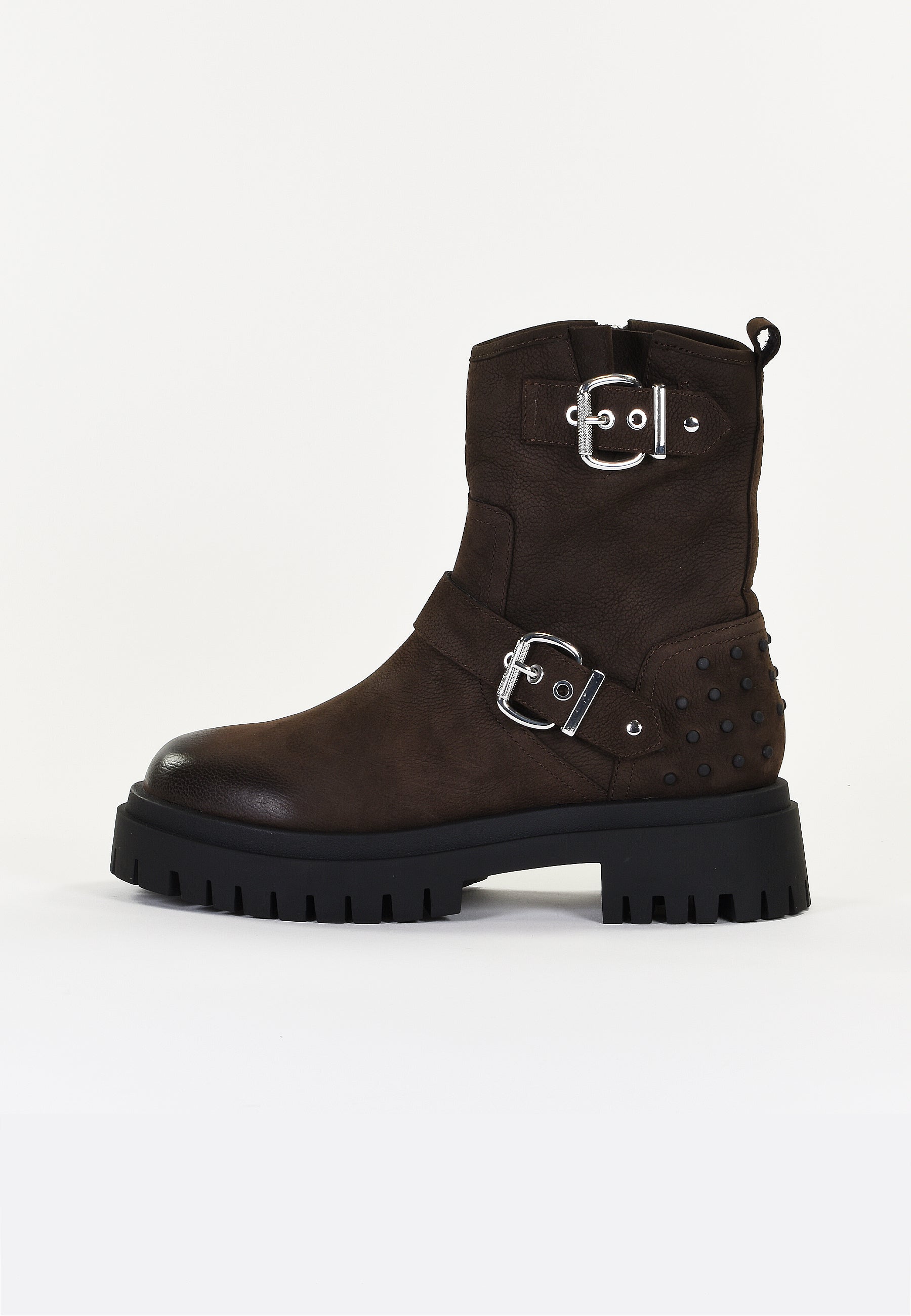 ADELYA ANKLE BOOTS - GRAINED BROWN