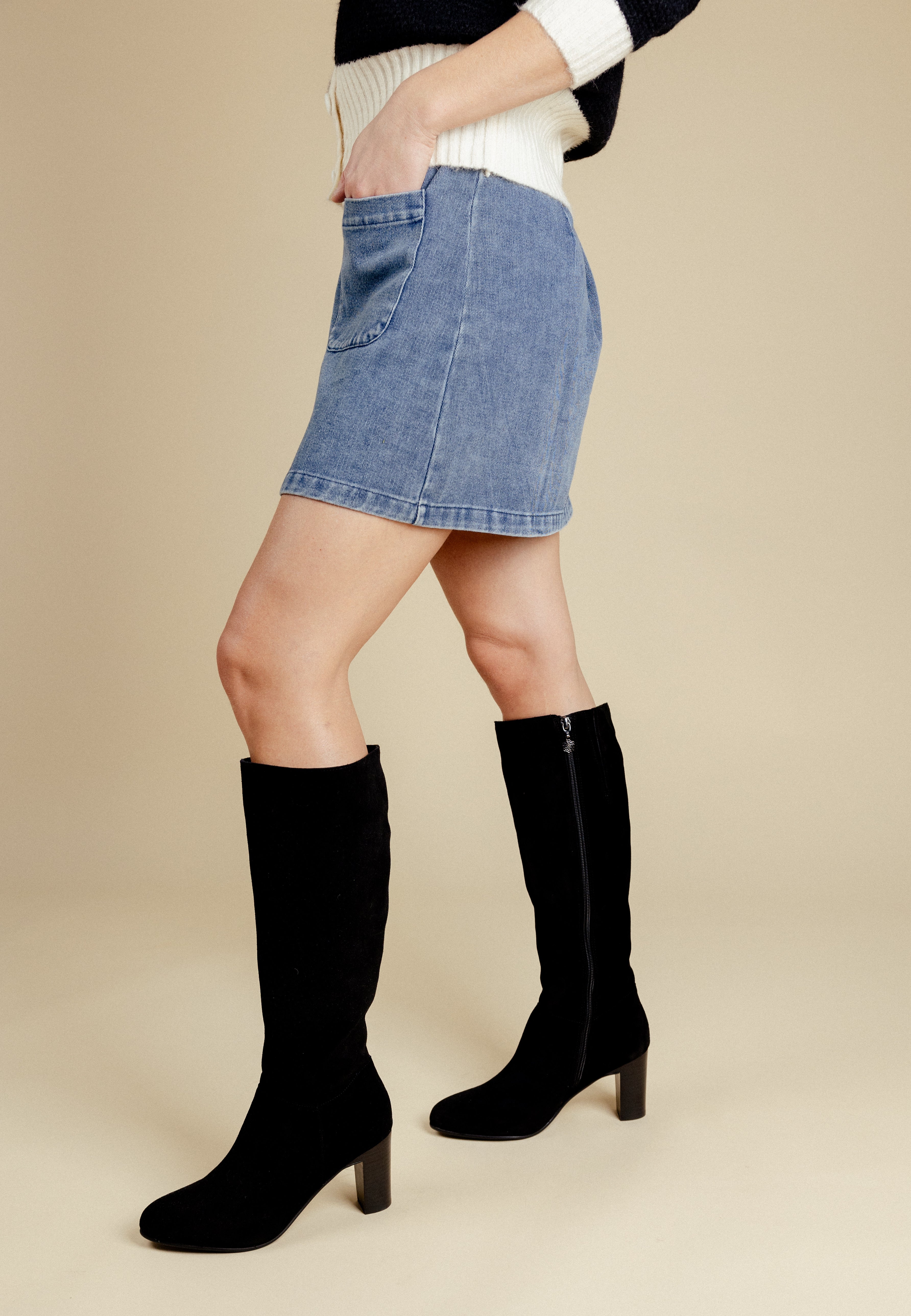 BOTTES ILIETTE - Noir velours