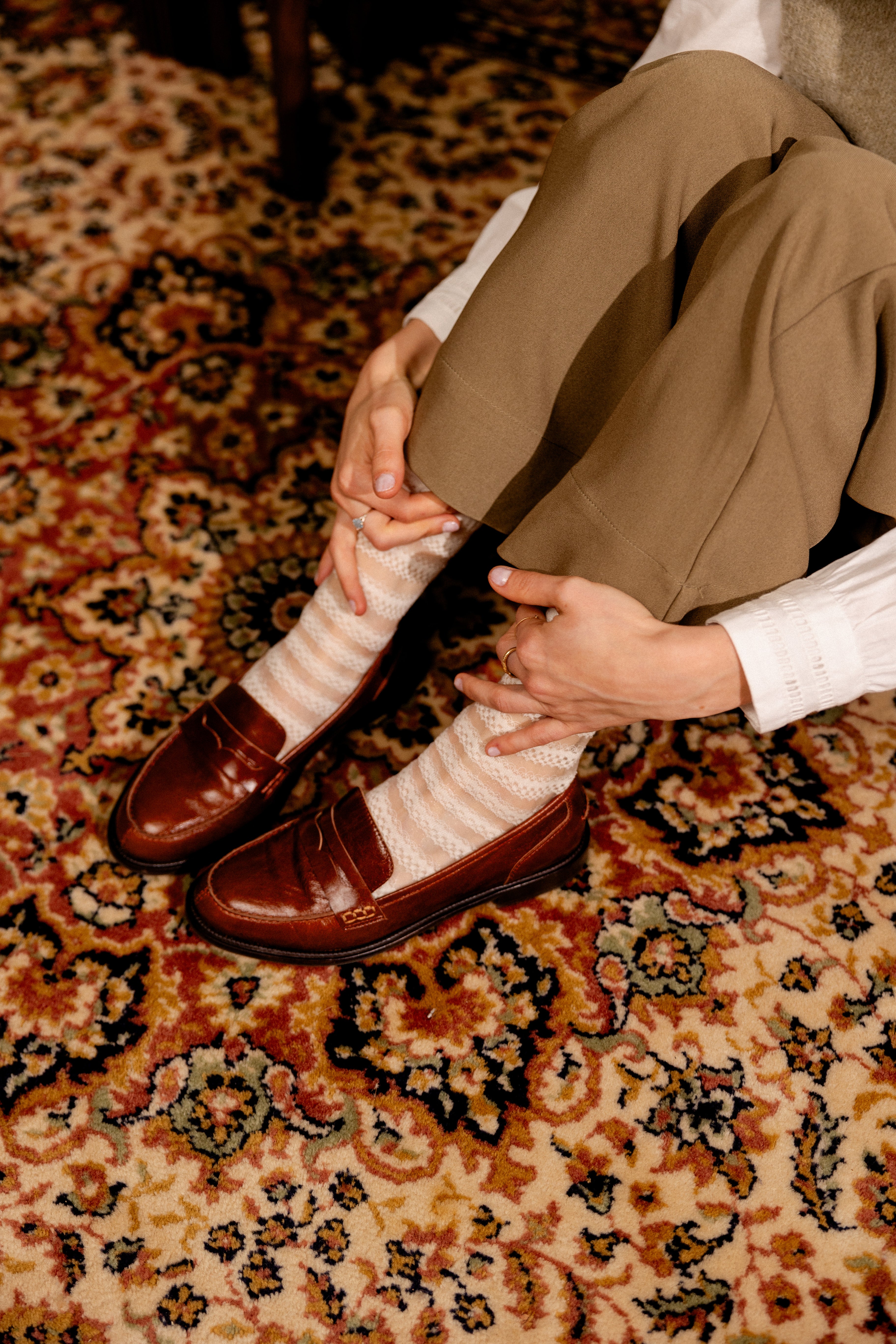 IXIA MOCCASINS - COGNAC
