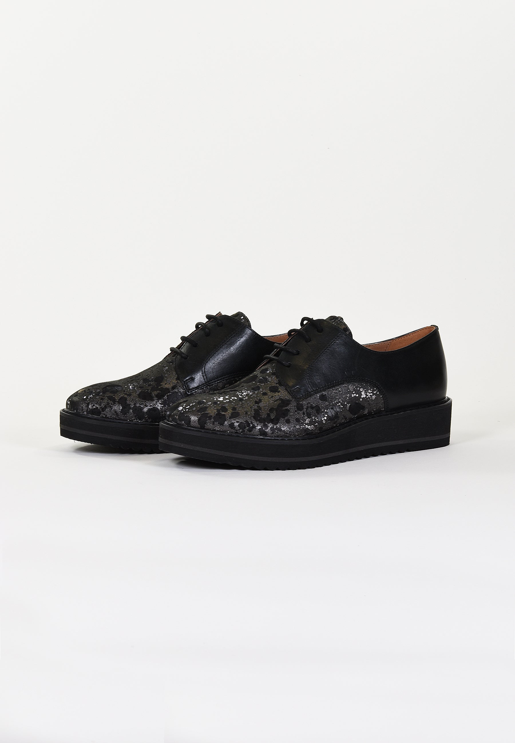 DERBIES ORPLOU - Noir Motif