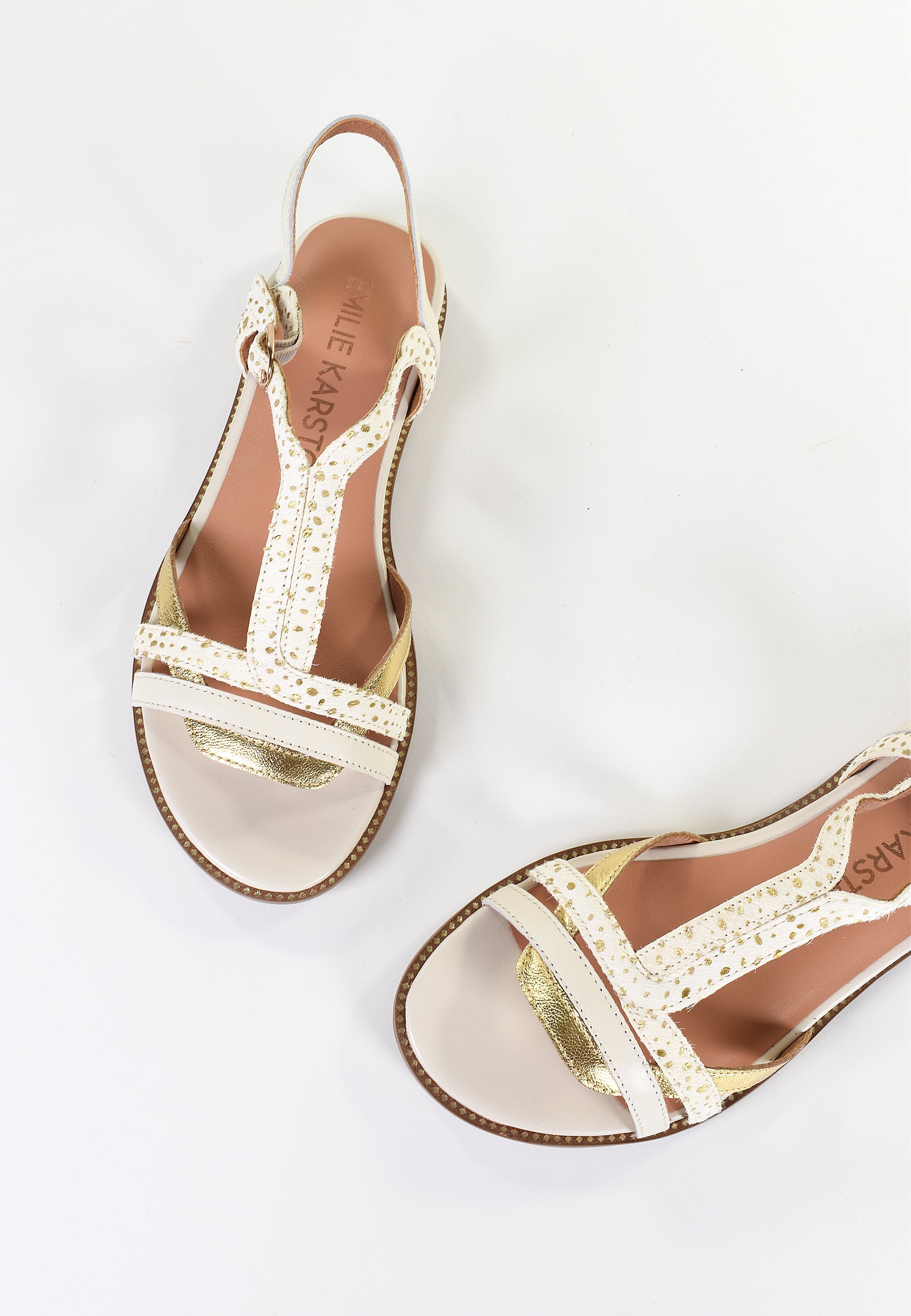 SOBIO SANDALS - Gold cream