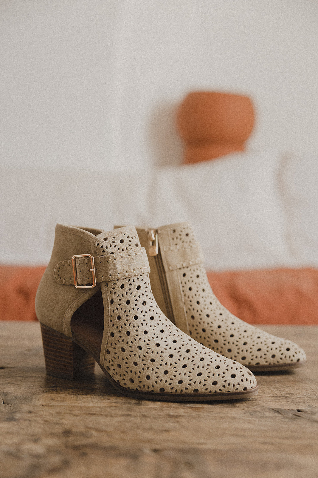 GLONY ANKLE BOOTS - Beige