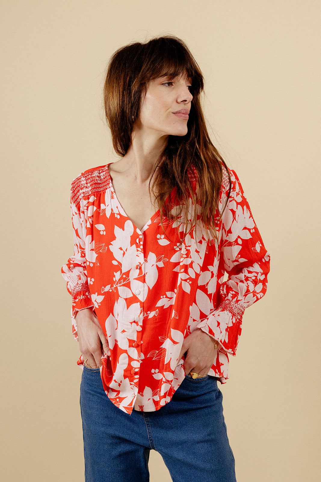 BLOUSE TESSIE - ROUGE