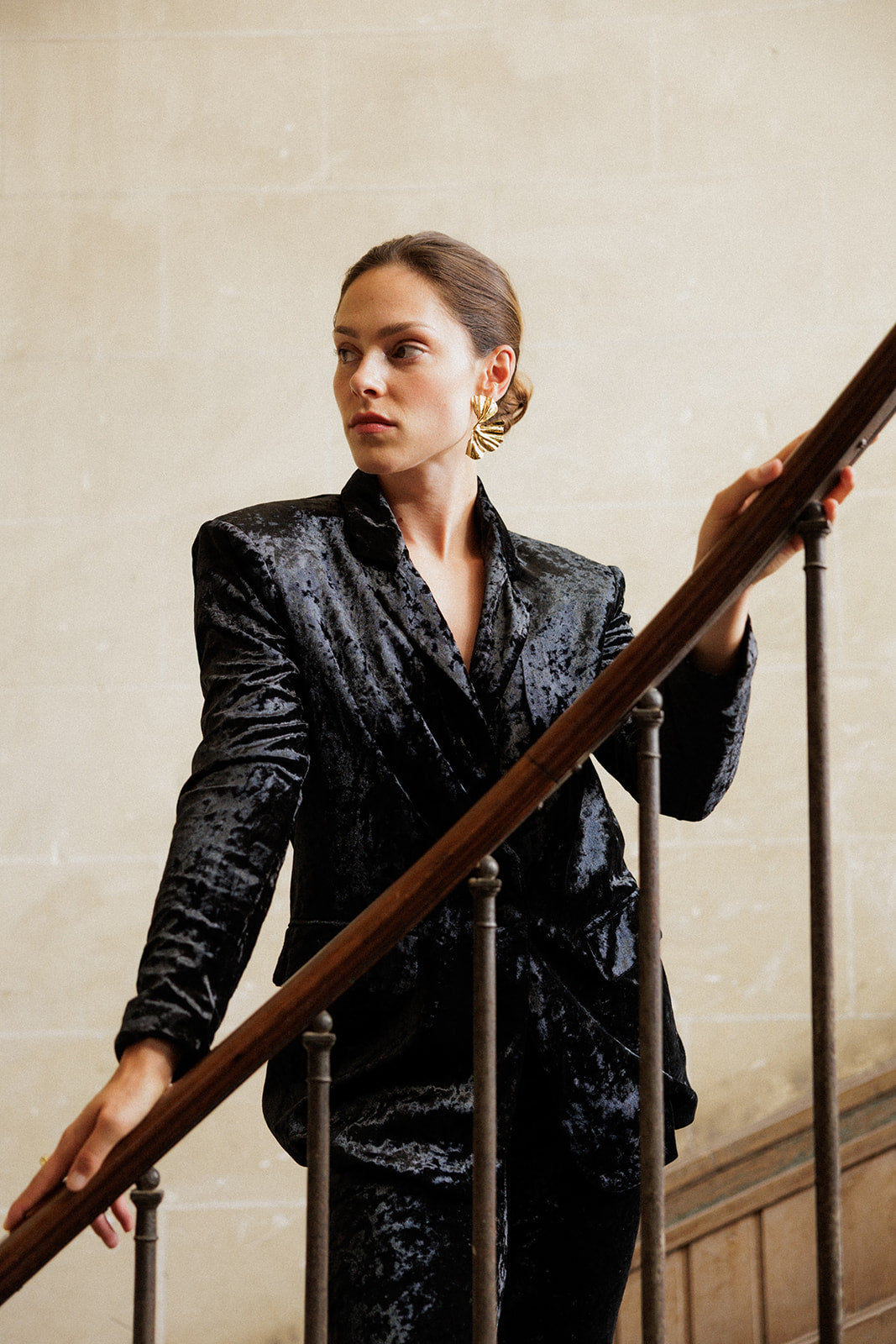 BLAZER  LÉOPAULE - NOIR