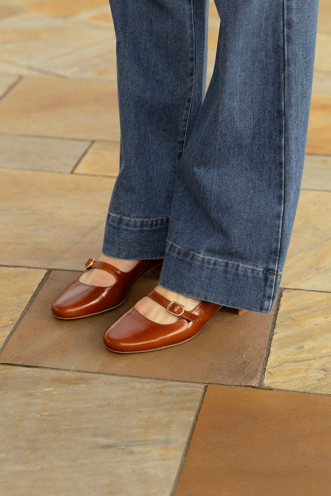 ROSANA - Escarpins en cuir Marron