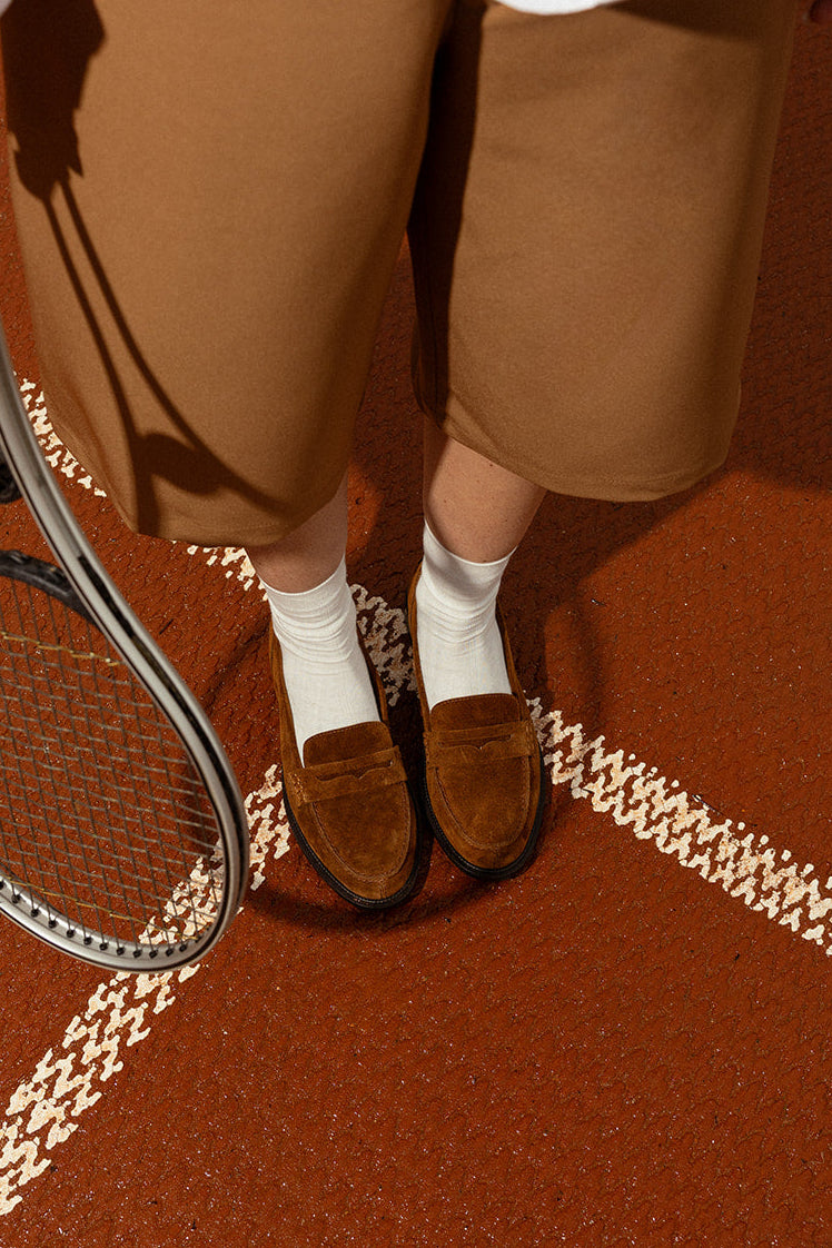 IXIA - Mocassins en cuir Marron/Cognac