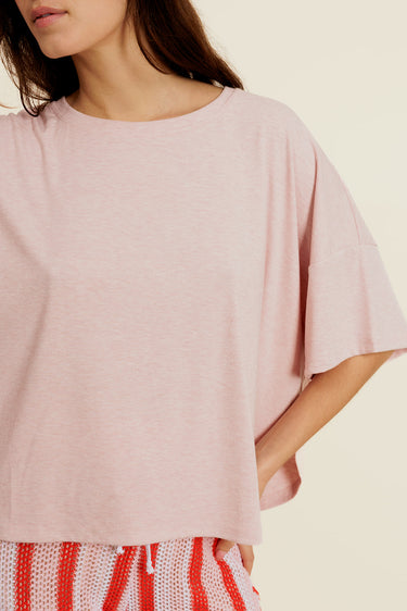 HÉRINE - T-Shirt Rose Oversize