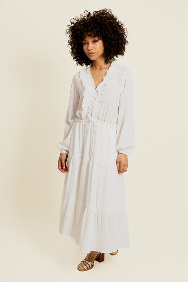 CARO - Robe Midi Femme Blanche