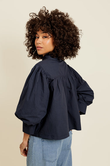 DORÉLYSE - Chemise Marine manche 2/3 Ballon