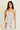 LINEOR - Top Peplum à Rayures et Détails Brodés Blanc