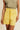 CALIOR - Short Jaune en Coton avec Cordon