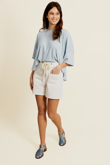 HÉRINE - T-Shirt Bleu Oversize