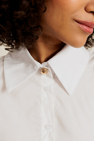 DORÉLYSE - Chemise Blanche manche 2/3 Ballon