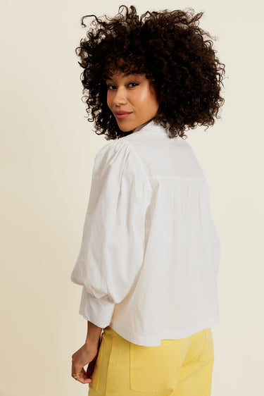 DORÉLYSE - Chemise Blanche manche 2/3 Ballon