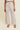 VÉLYSS - Pantalon Fluide Blanc en Coton Rayé