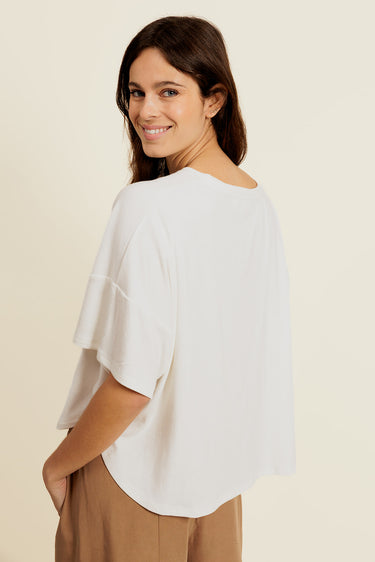 HÉRINE - T-Shirt Blanc Oversize