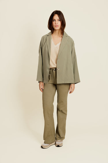 AERISELLE - Blazer Kaki Oversize