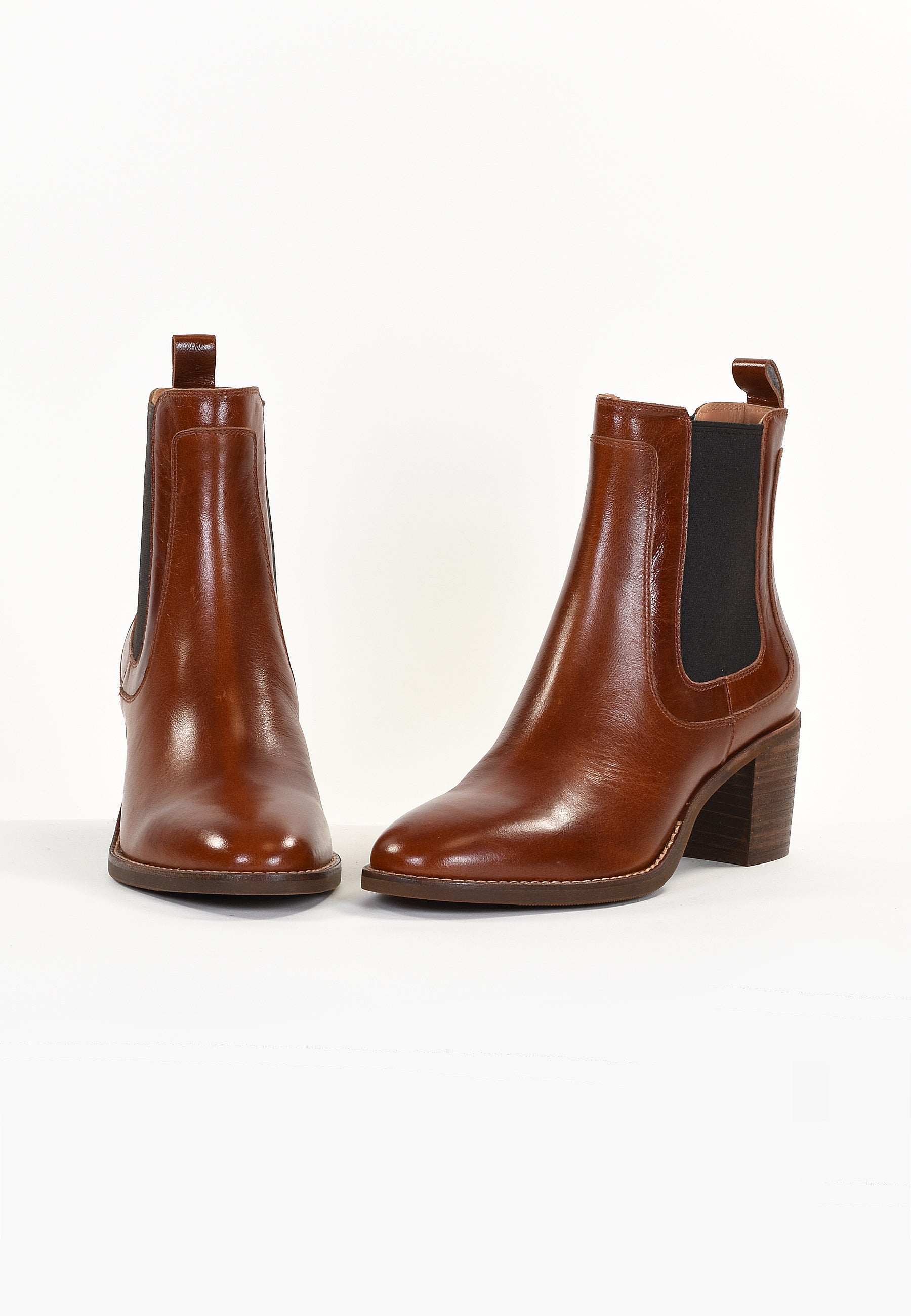 BOTTINES ACACIA - COGNAC
