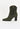 AZALEE - Bottines Santiags en Croûte de Cuir Kaki