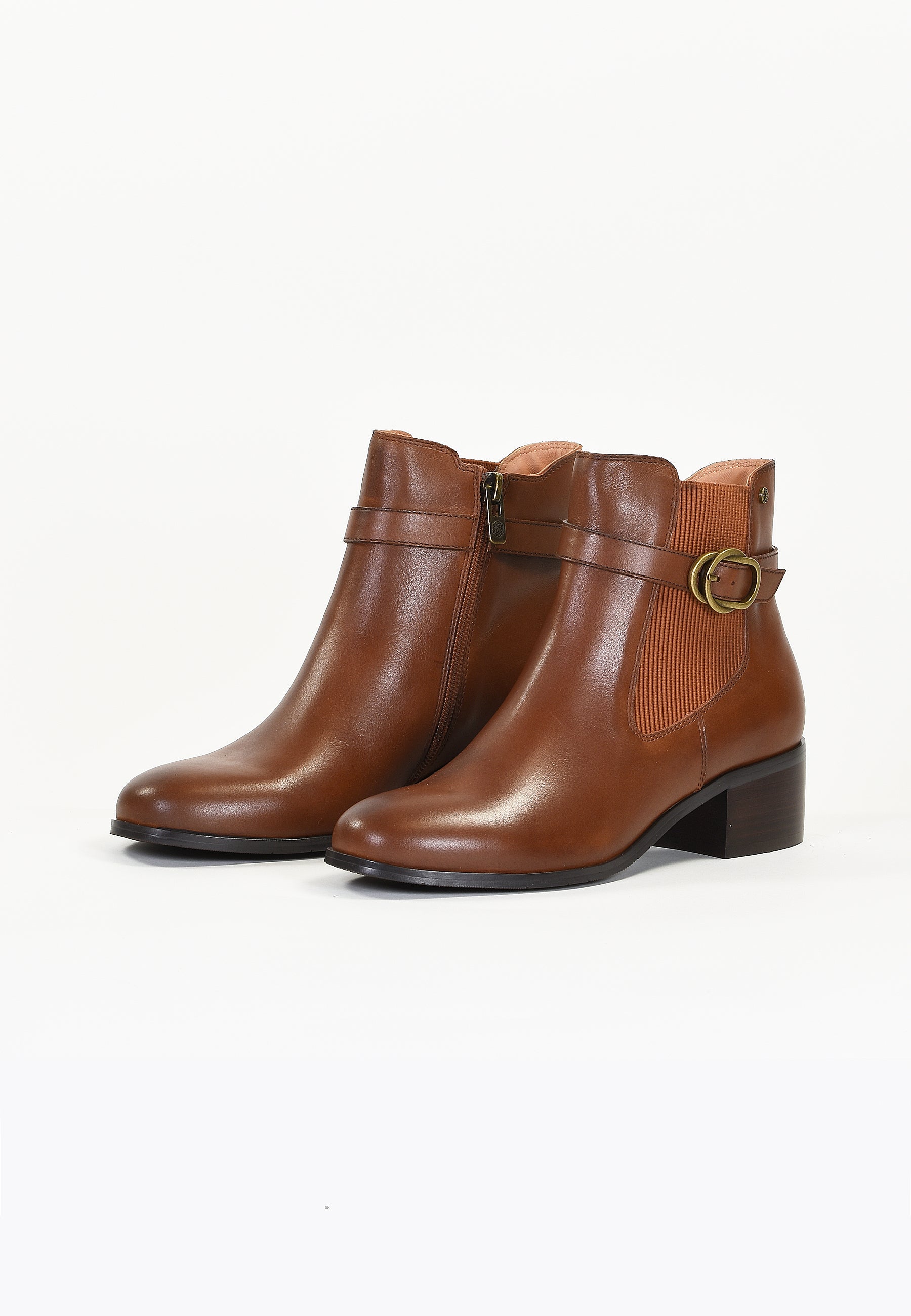 BELA ANKLE BOOTS - COGNAC