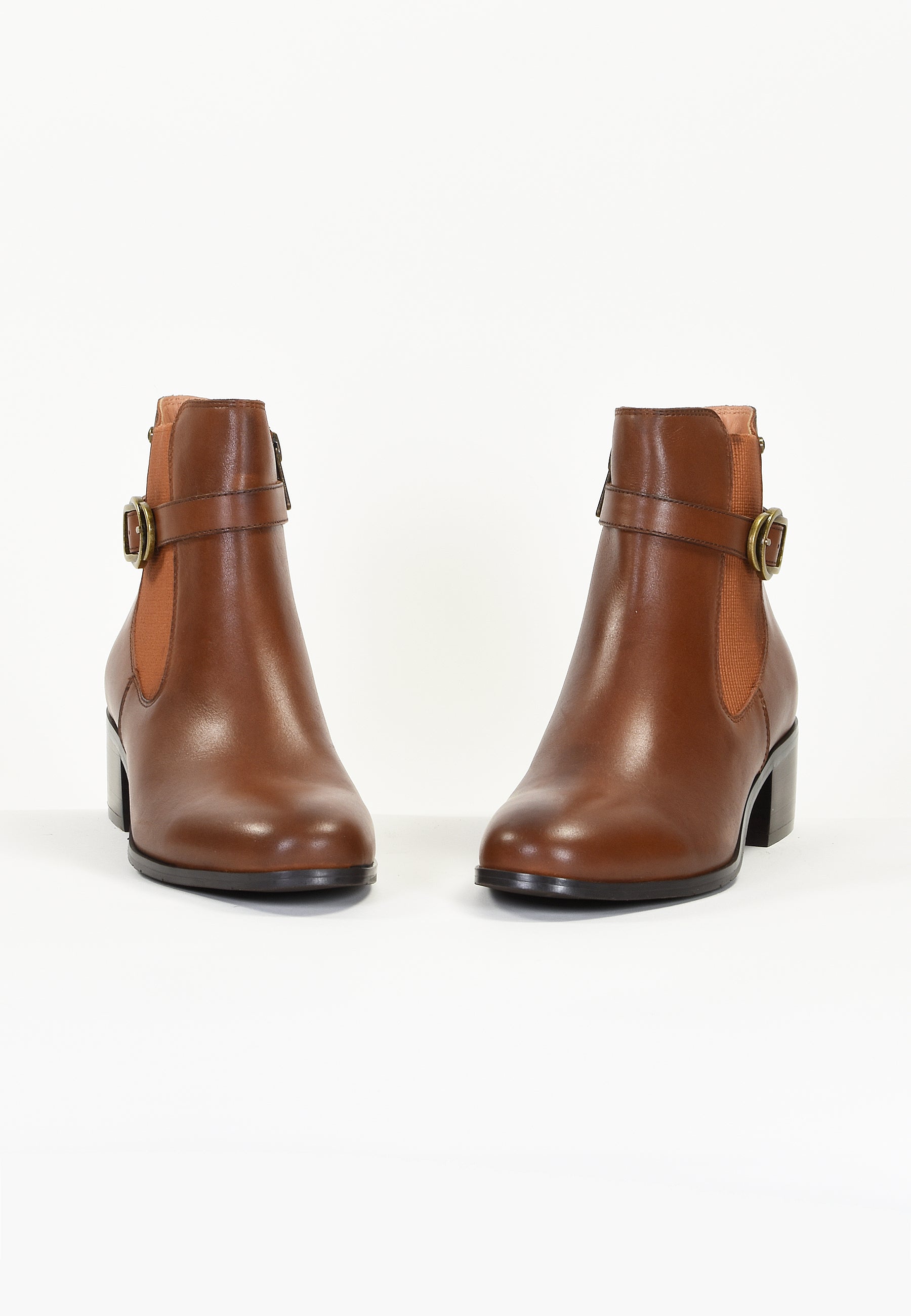 BELA ANKLE BOOTS - COGNAC