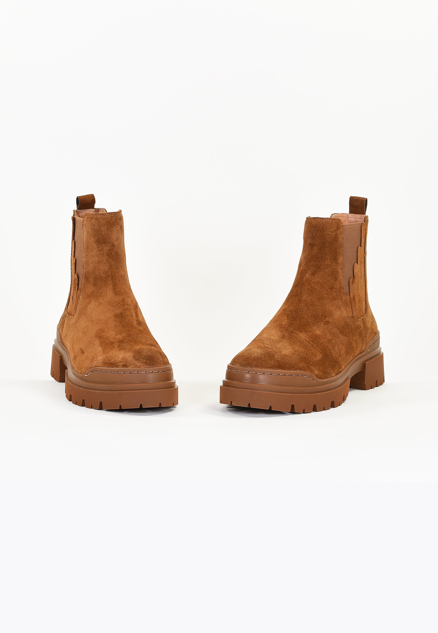 CIRSE ANKLE BOOTS - COGNAC