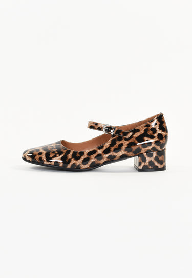 BALLERINES DORIE - LÉOPARD VERNIS