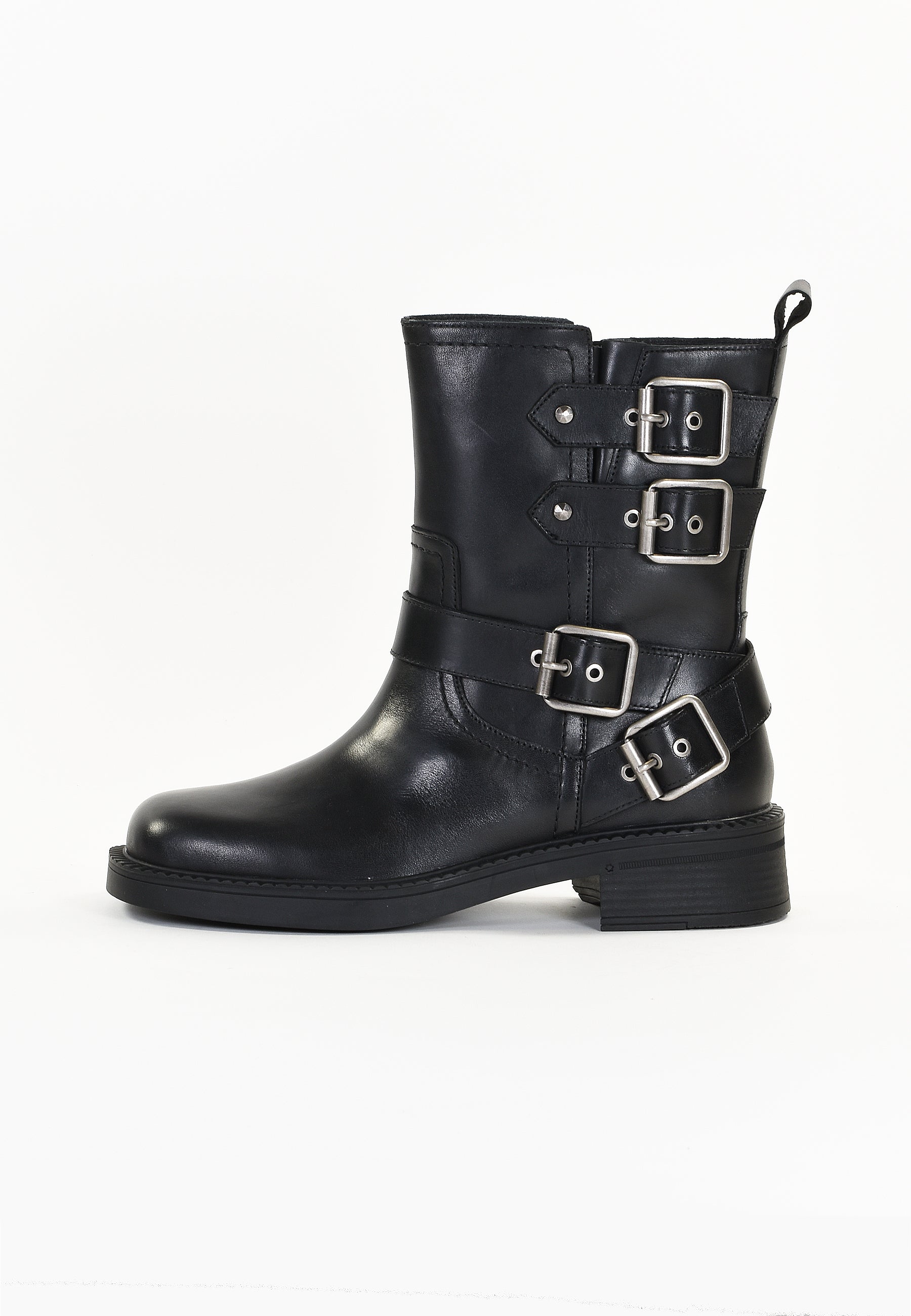 BOTTINES EAGLE - NOIR LISSE