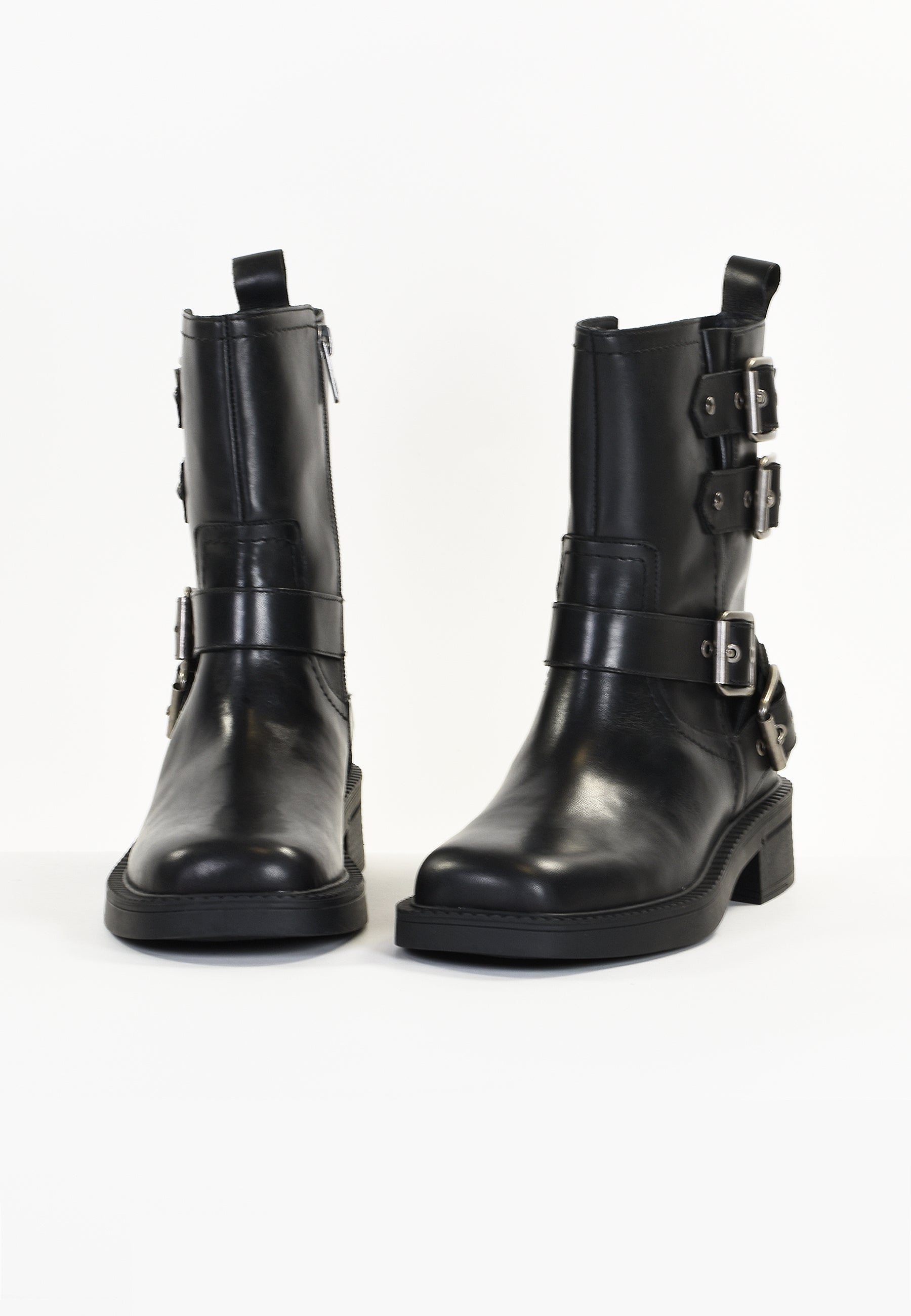 BOTTINES EAGLE - NOIR LISSE