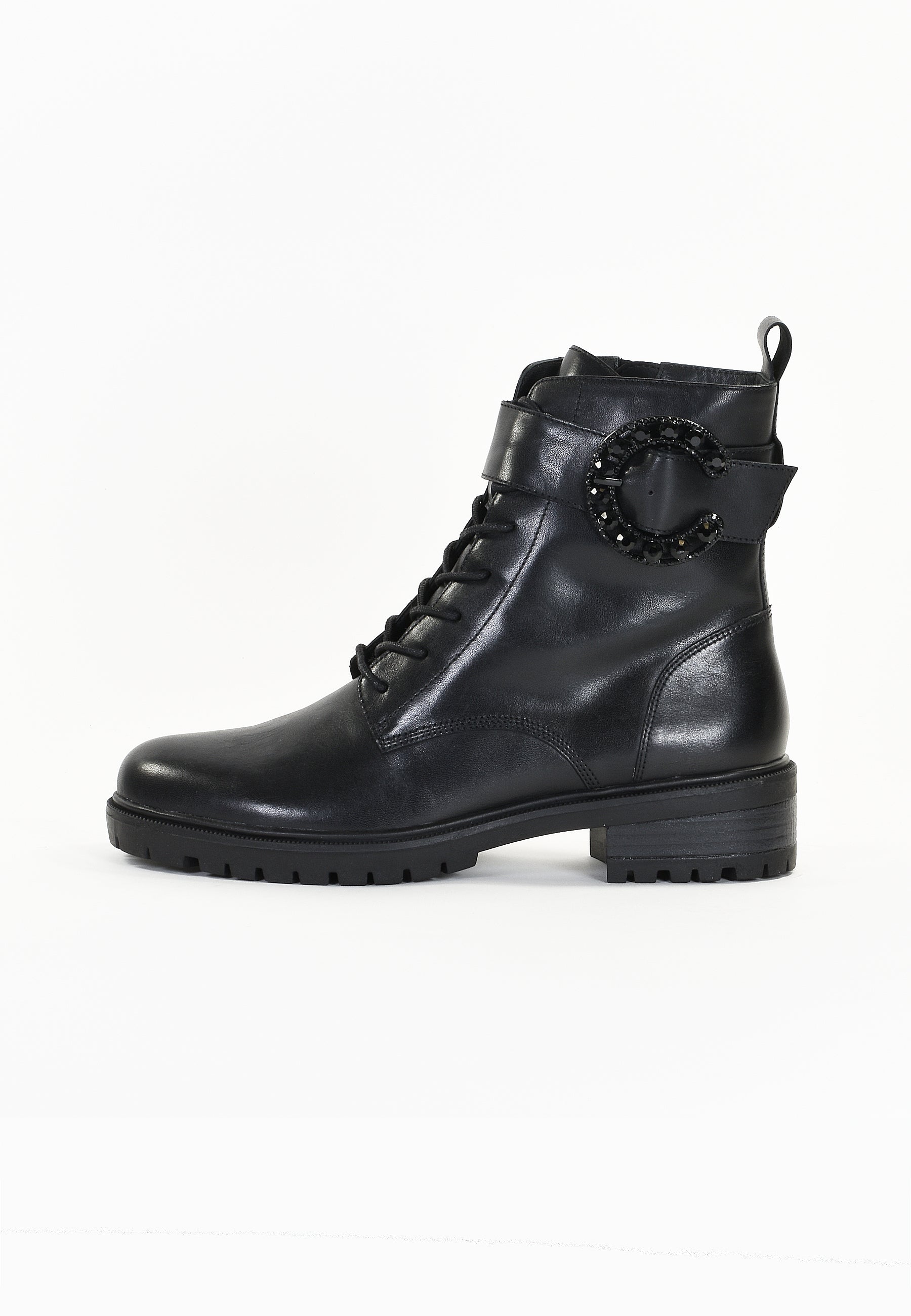 HASU ANKLE BOOTS - BLACK