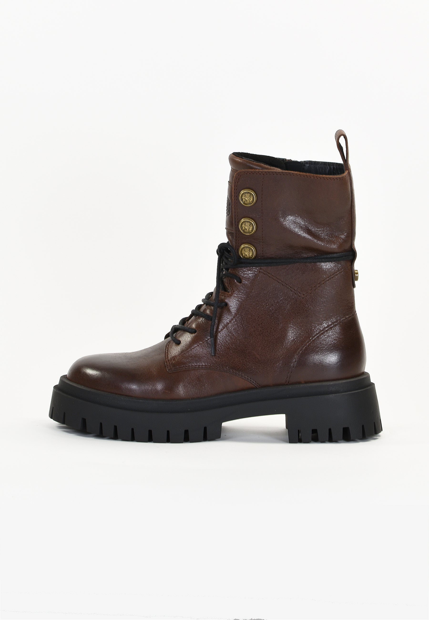 HORTENSE ANKLE BOOTS - BROWN