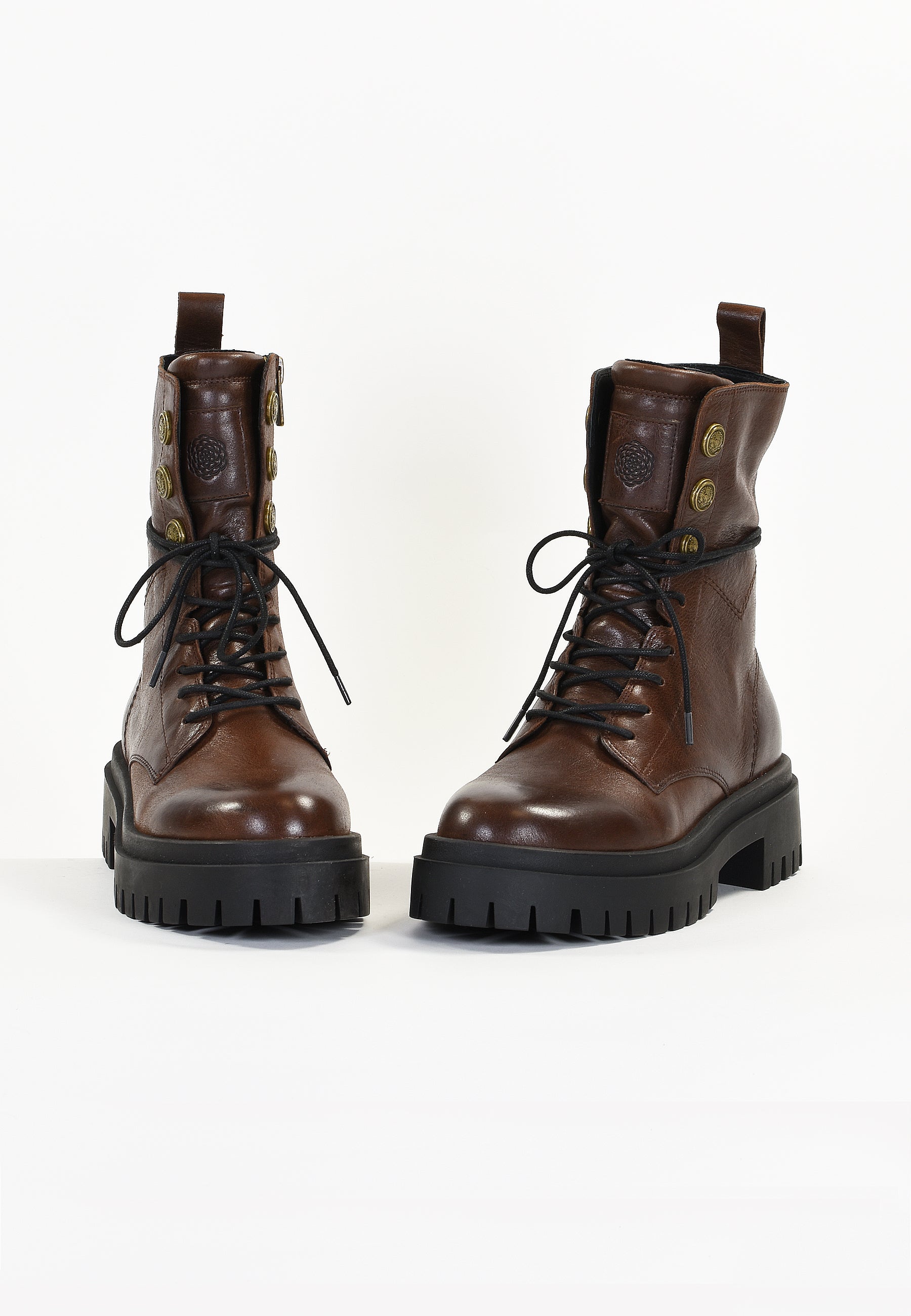 HORTENSE ANKLE BOOTS - BROWN