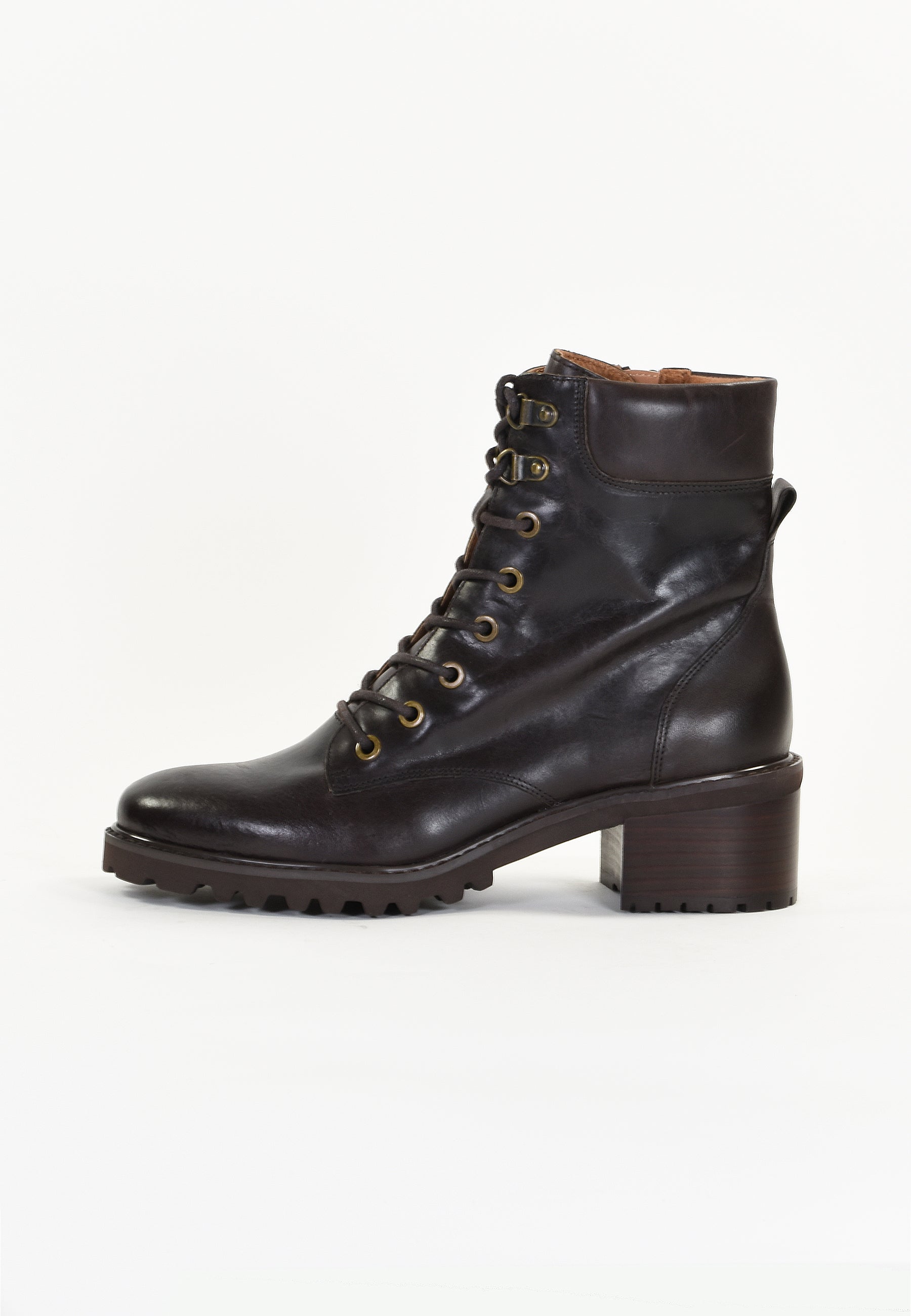 LILY ANKLE BOOTS - DARK BROWN