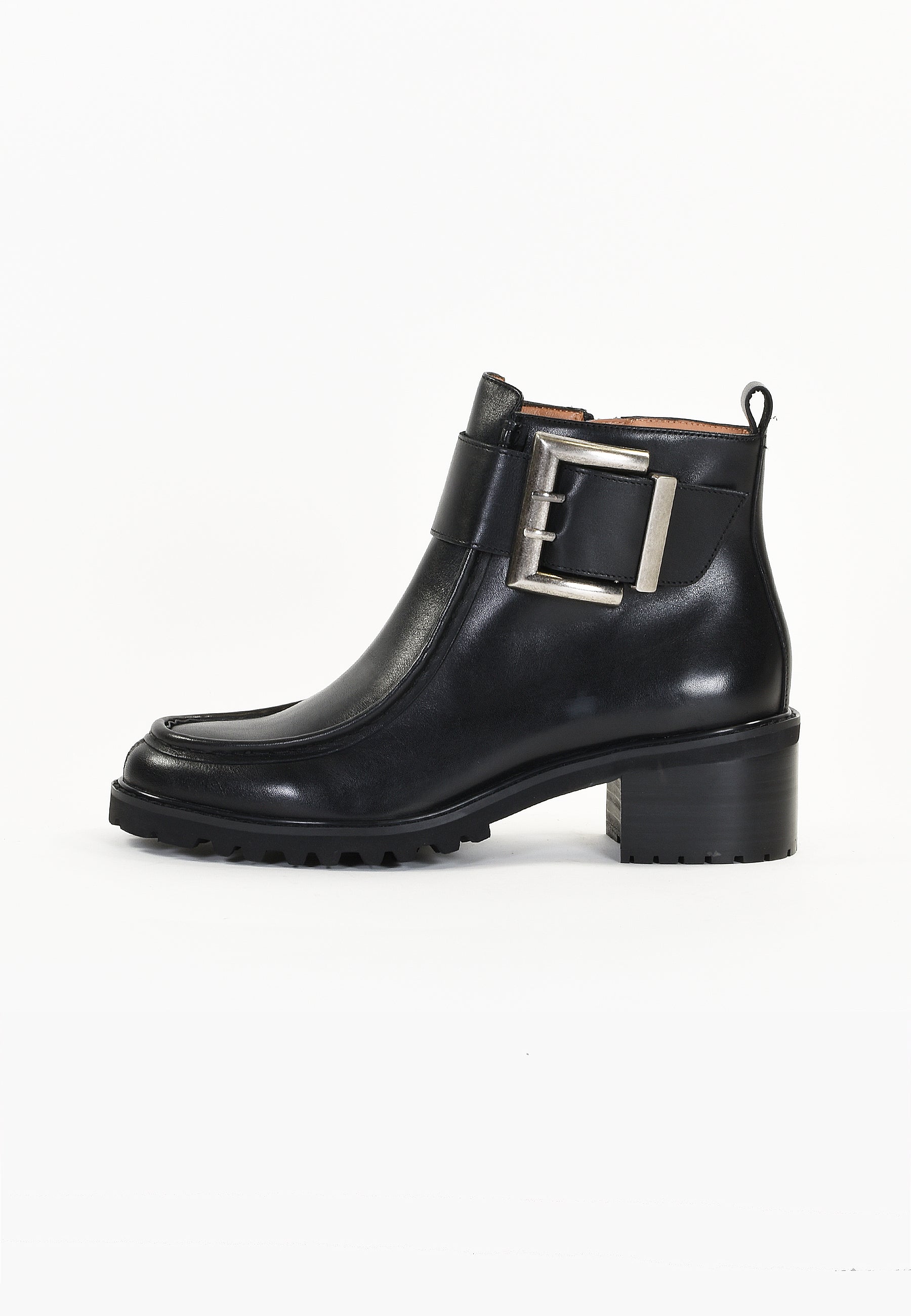 OLEARIA ANKLE BOOTS - SMOOTH BLACK