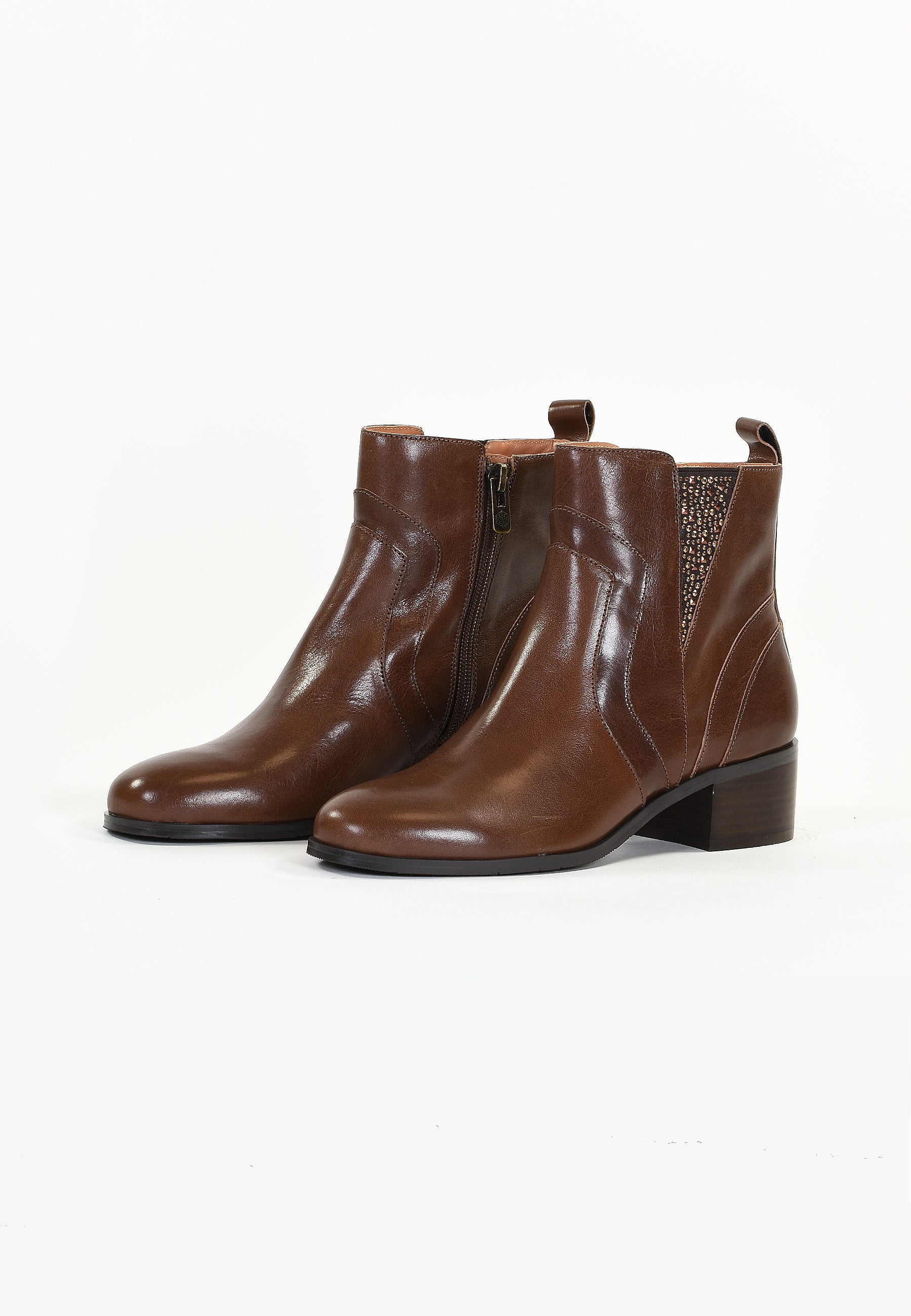 ORION ANKLE BOOTS - BROWN