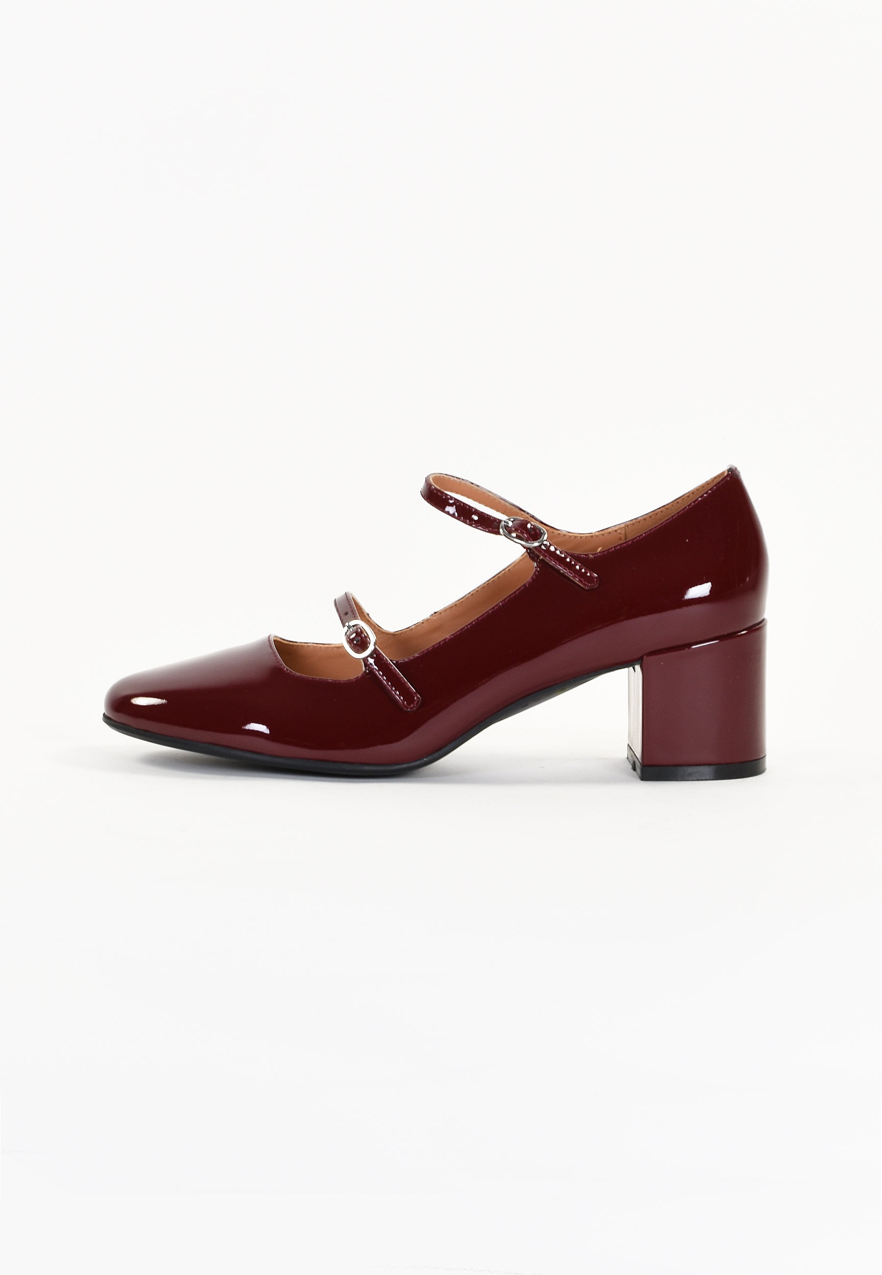 ESCARPINS PIVOINE - BORDEAUX VERNIS