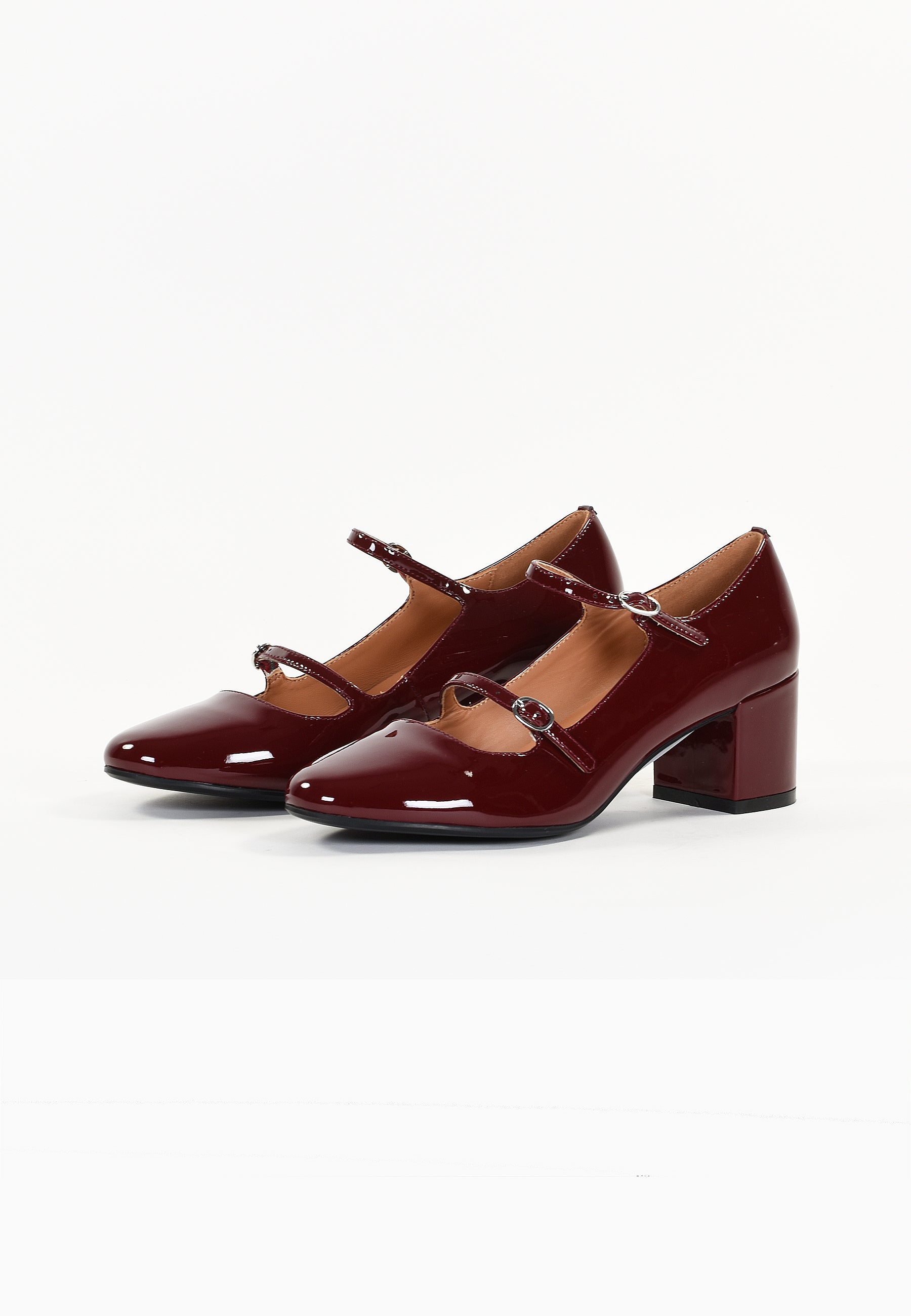 ESCARPINS PIVOINE - BORDEAUX VERNIS