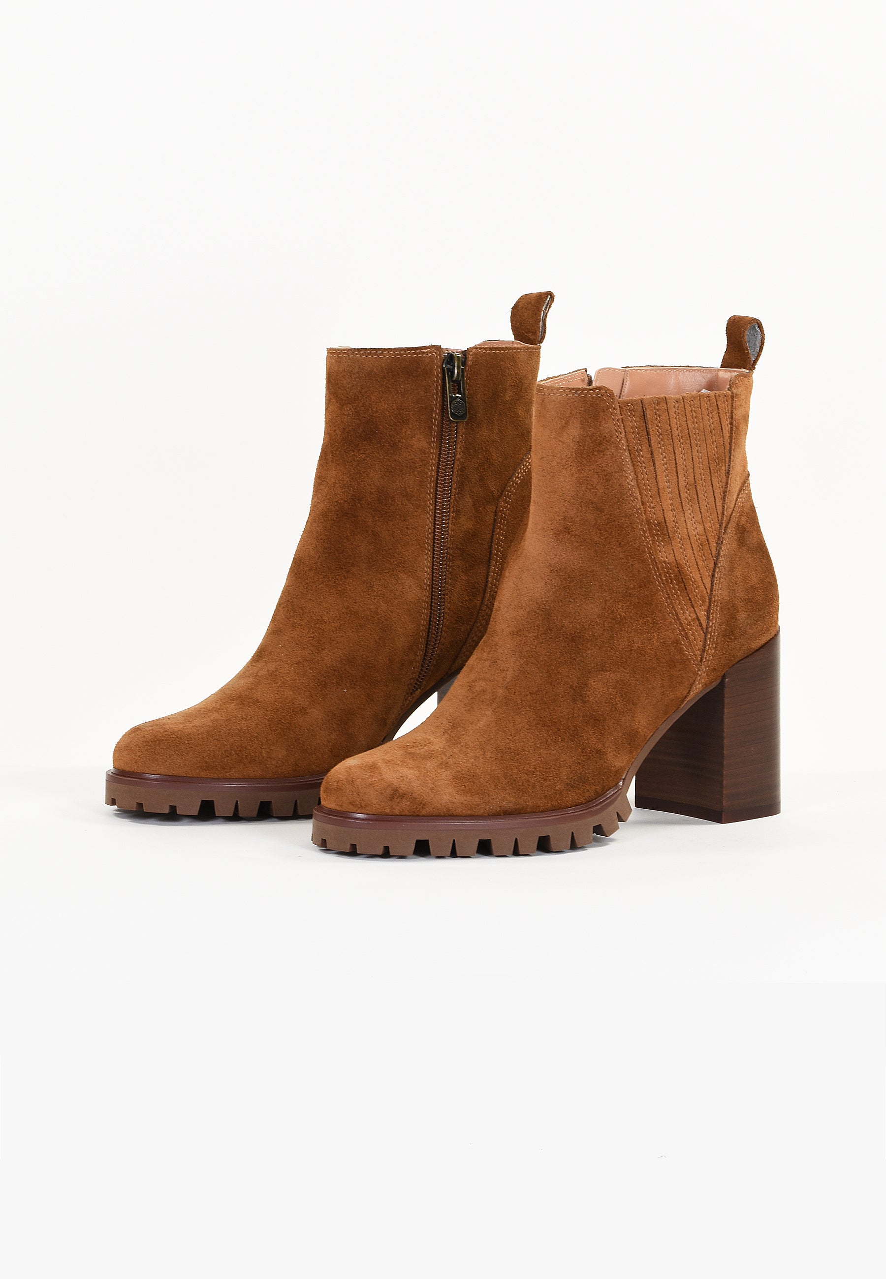 POPPY ANKLE BOOTS - COGNAC
