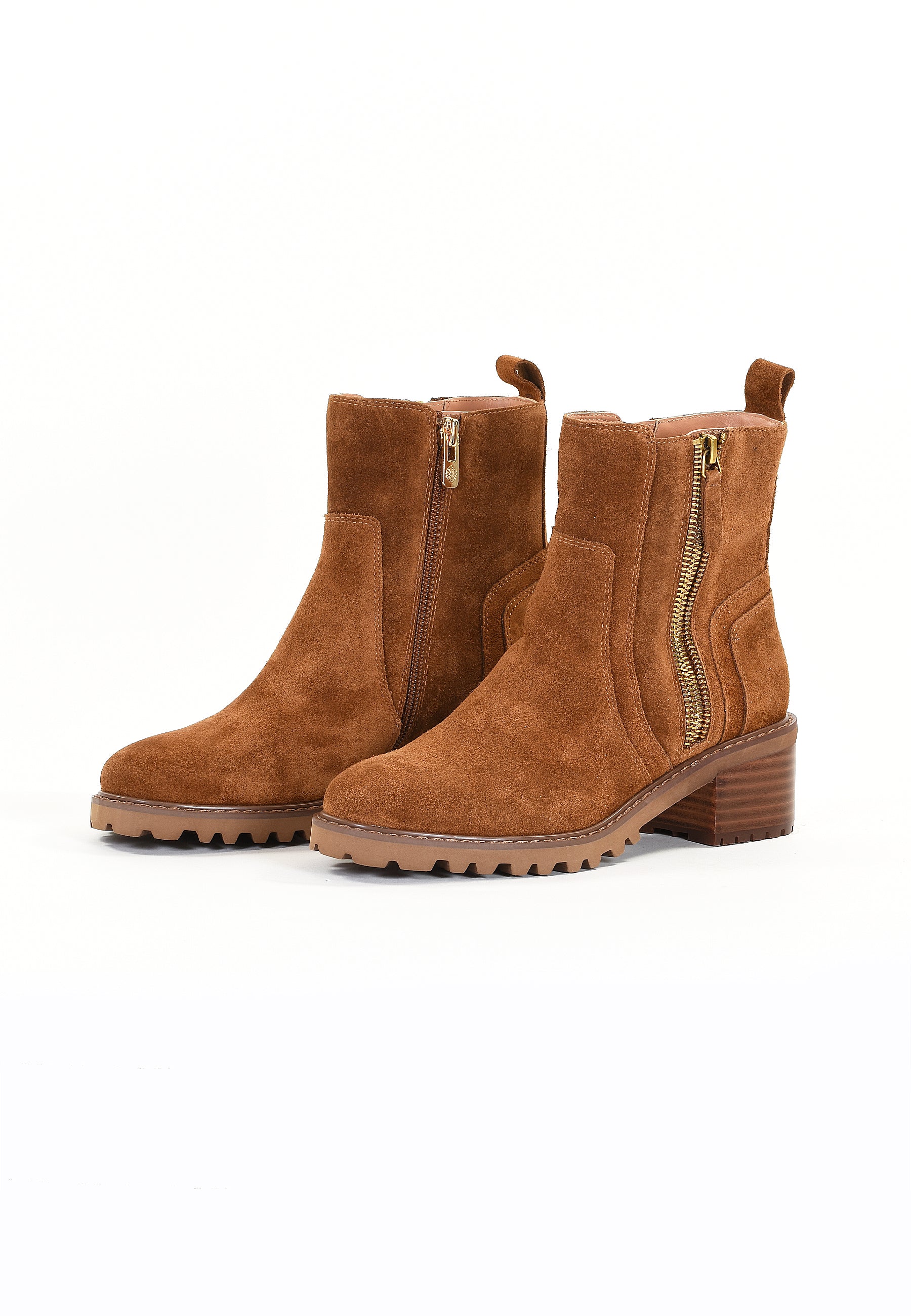 BOTTINES SETTIA - COGNAC