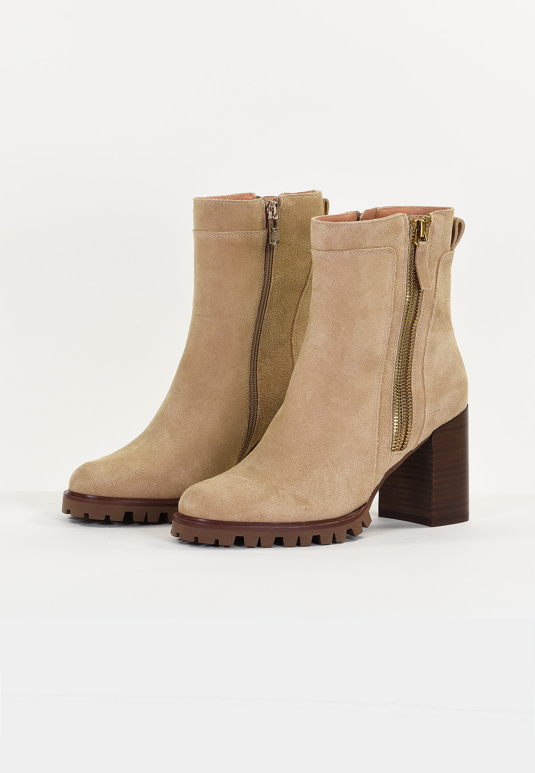 SILENE ANKLE BOOTS - BEIGE